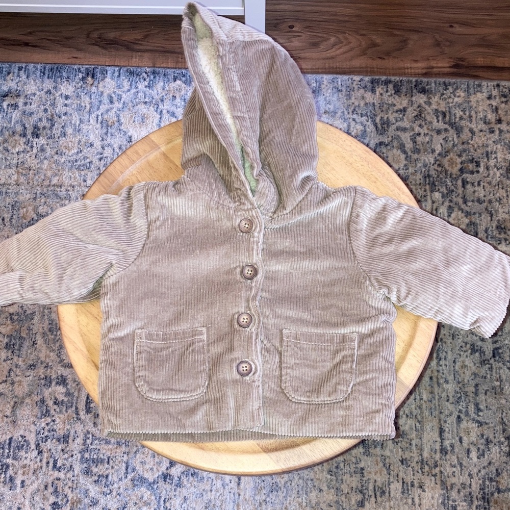 #38. Carter’s - Little Planet - Corduroy Hooded Jacket in Light Brown